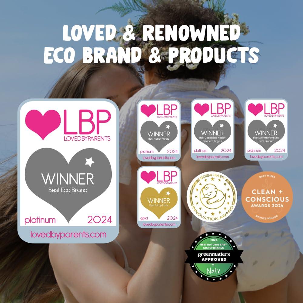 Almohadillas de Lactancia Eco by Naty - 30 Unidades de Bambú Compostable