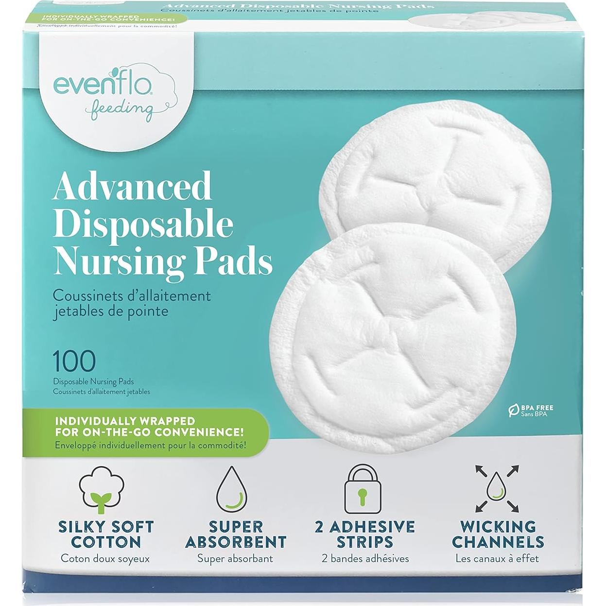 Almohadillas Desechables para Lactancia Evenflo 100 Unidades