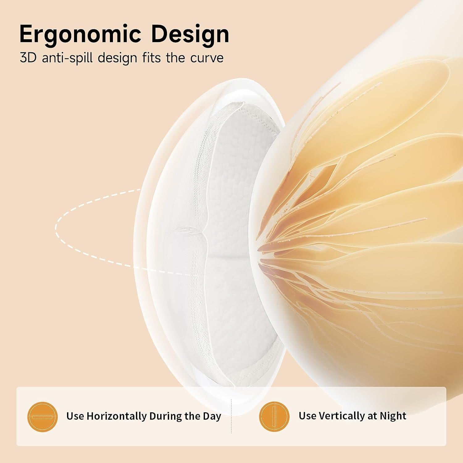 Almohadillas de Lactancia Desechables Snow Bear 100 Unidades Ultra Finas