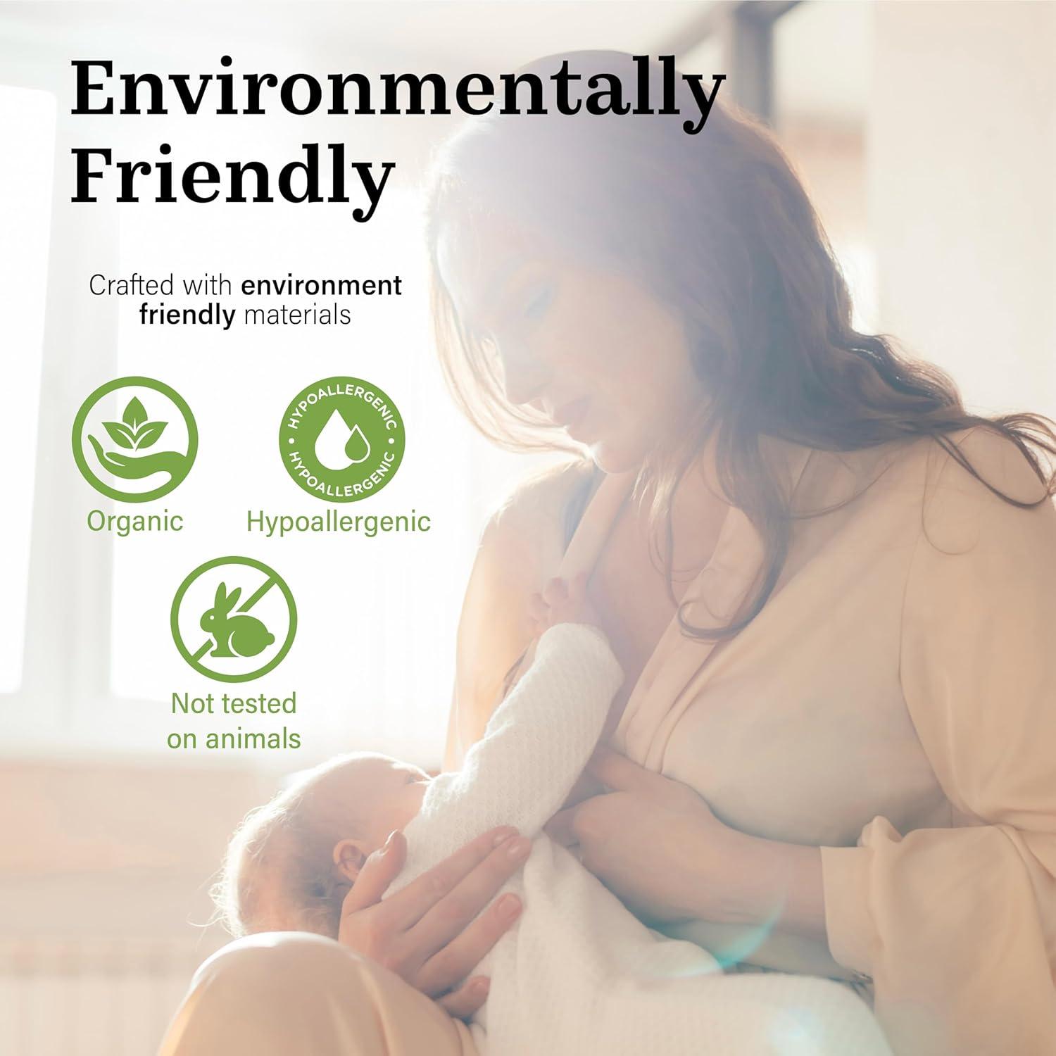 Almohadillas de Lactancia Azollia 14 Piezas Algodón Orgánico