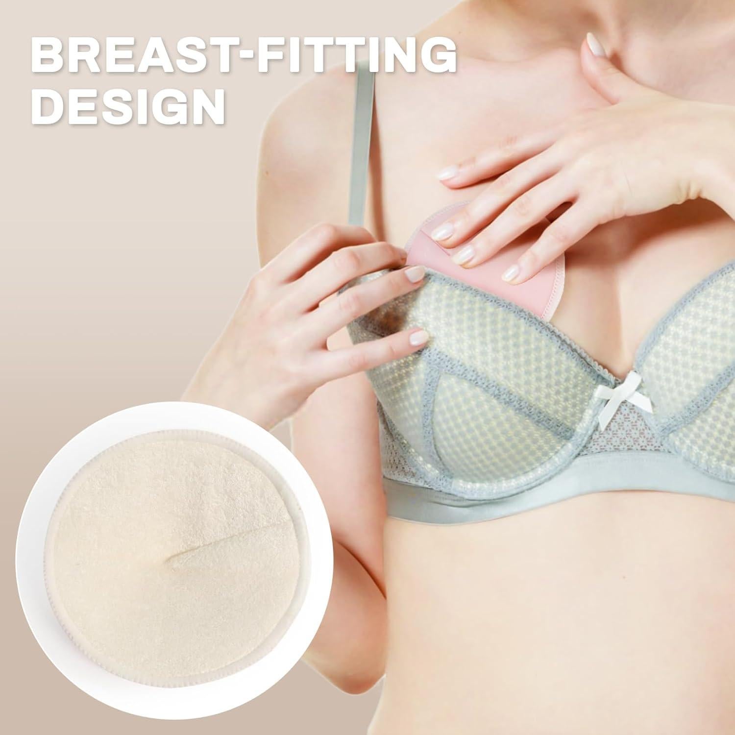 10 Almohadillas de Lactancia Reutilizables RAINFLOW 12 cm Multicolor