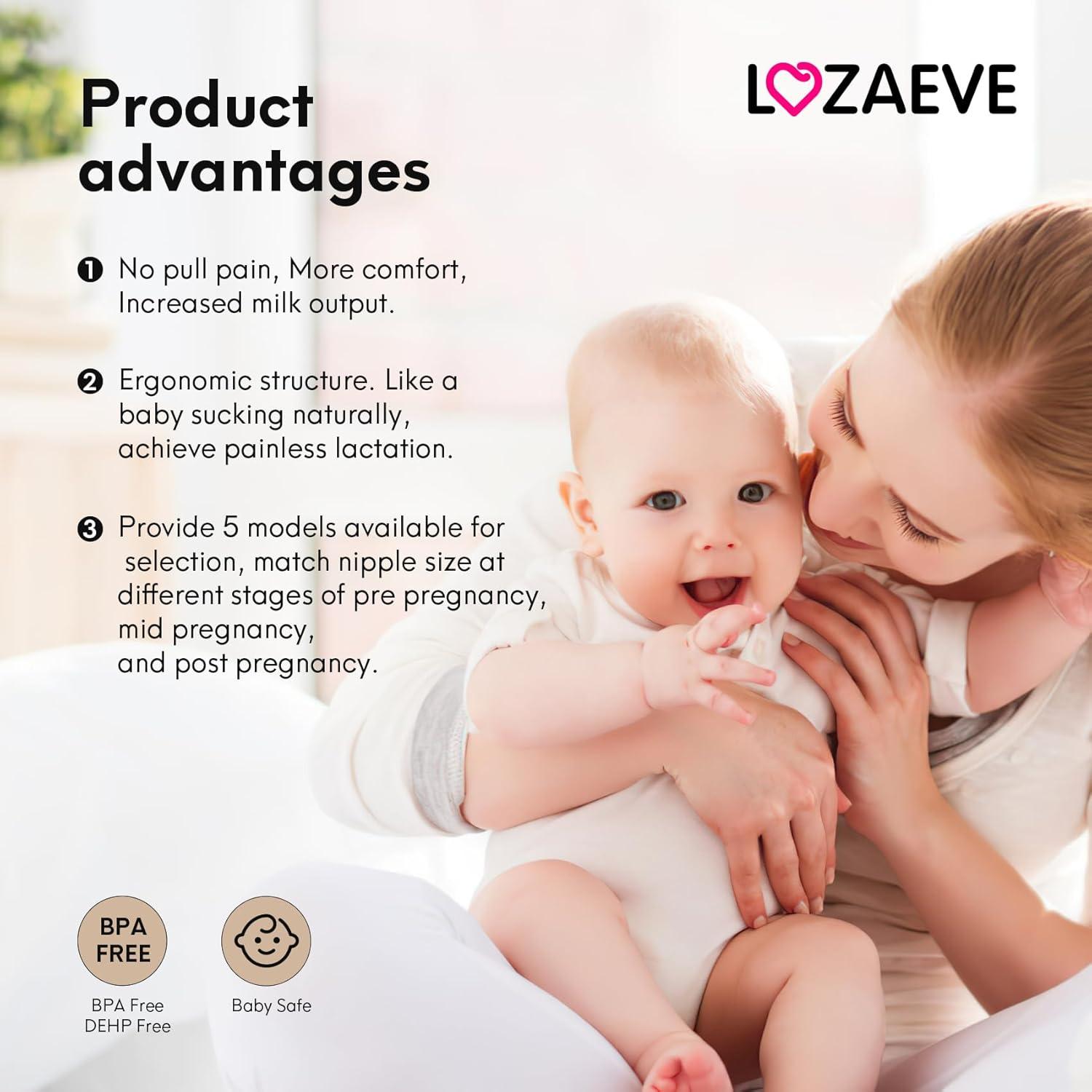 Kit de Bridas de Silicona LOZAEVE 3 en 1 para Extractor de Leche