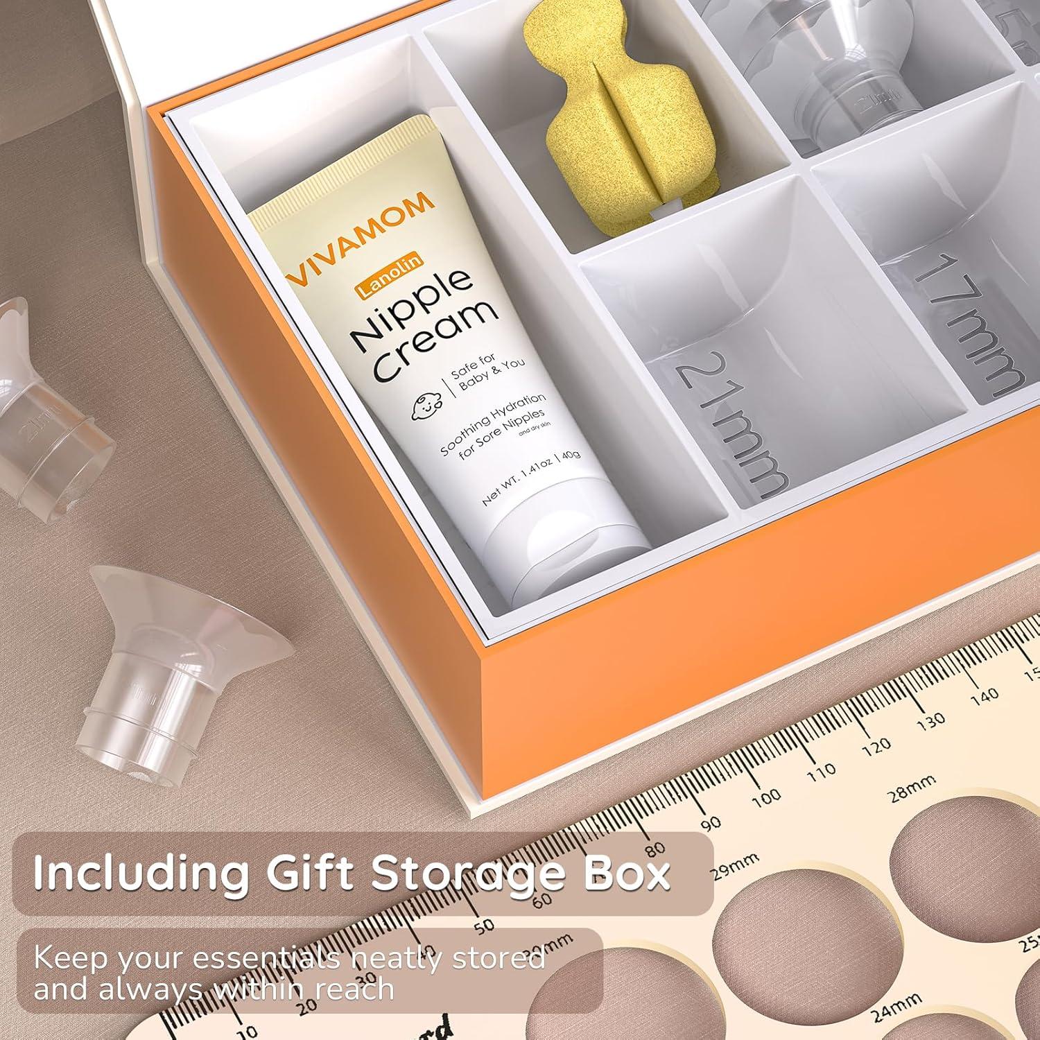 Kit de Bridas para Extractor de Leche Vivamom 10PCS con Crema