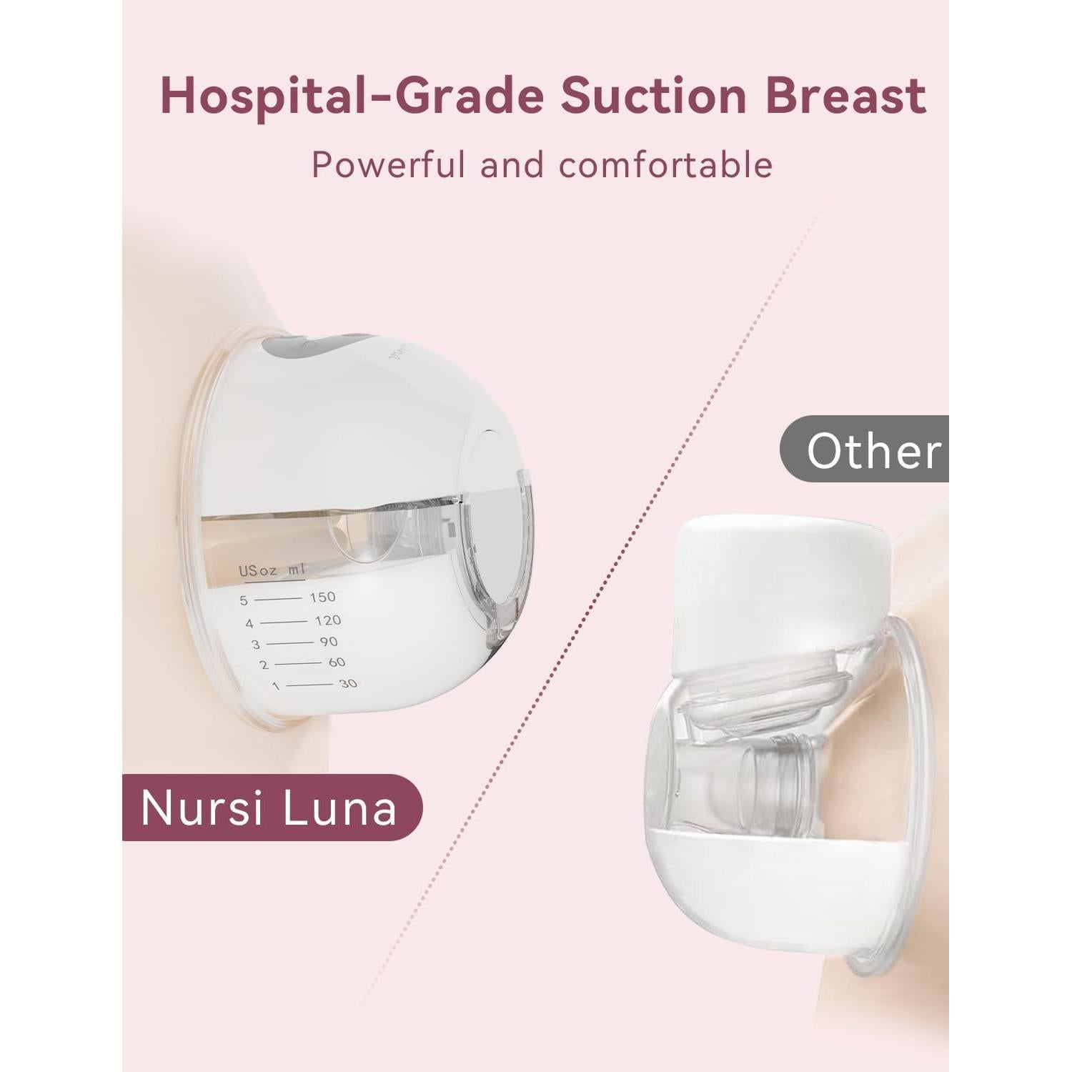 Extractor de Leche Eléctrico Manos Libres Nursi Luna YY-A46