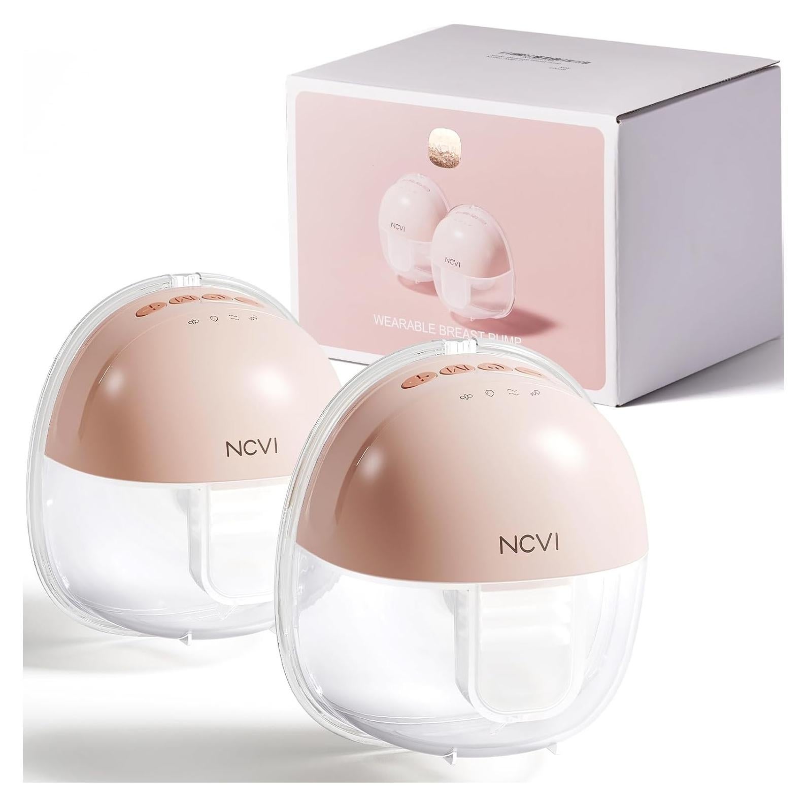 Bomba de Pecho Portátil NCVI 8111 Inalámbrica Rosa 2 Paquete