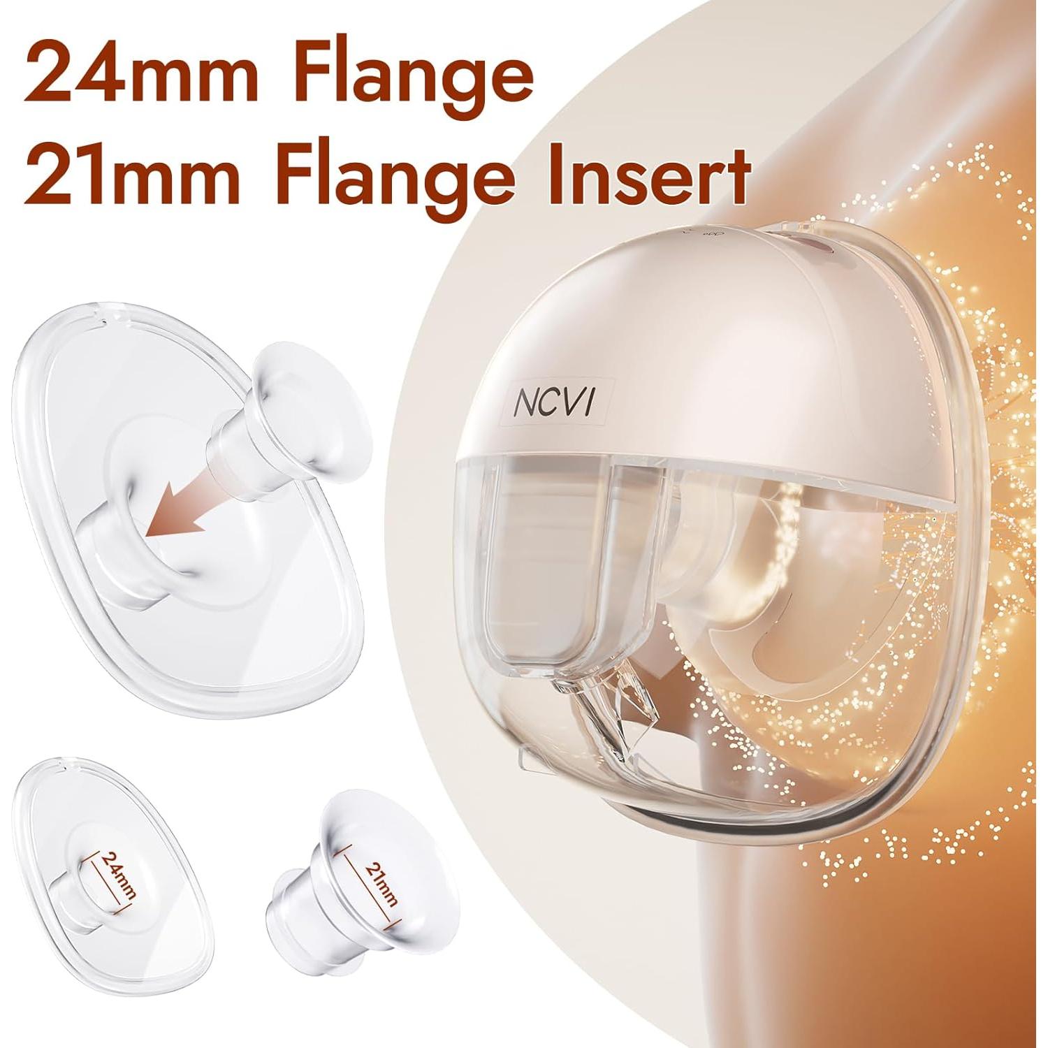 Bomba de Pecho Portátil NCVI 8111 Inalámbrica Rosa 2 Paquete