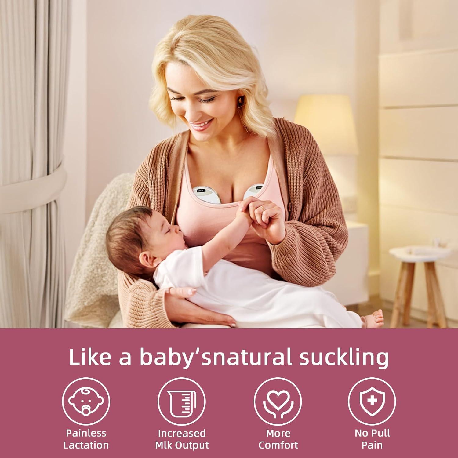 Bomba de Pecho Eléctrica Portátil Ubeauty Dbetter 4 Modos 12 Niveles