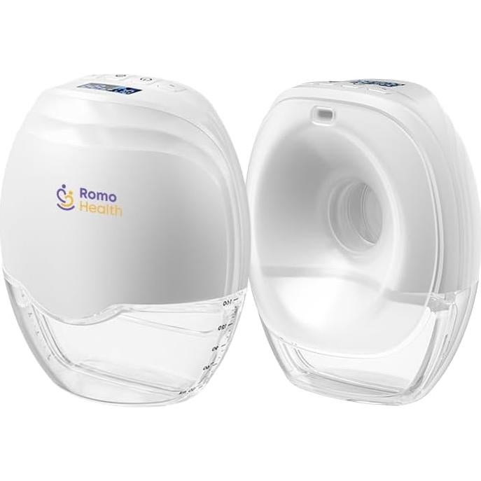 Extractor de Leche Eléctrico ROMO-GLE/21 - Manos Libres, 3 Modos, 8 Niveles, 3 Flanges