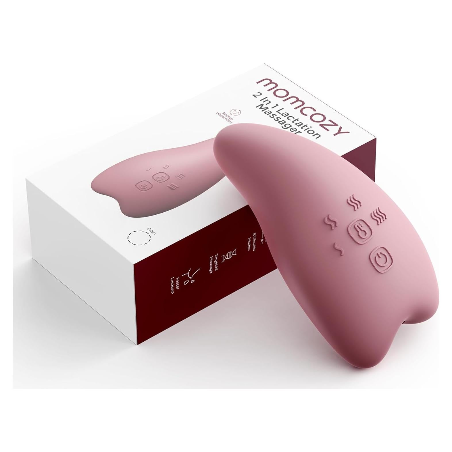Masajeador de Lactancia Momcozy Pro, 8 Modos y Calentamiento Rápido