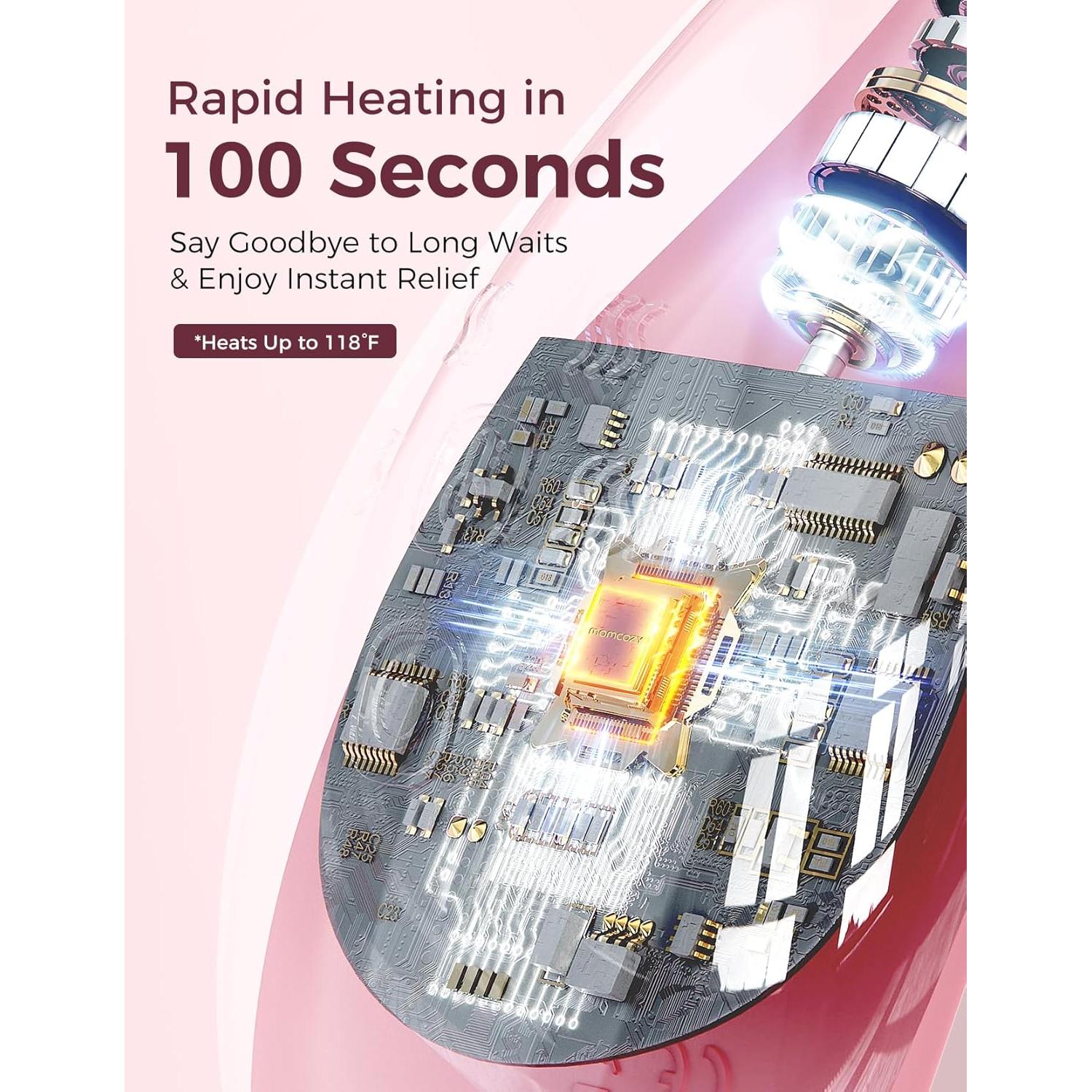 Masajeador de Lactancia Momcozy Pro, 8 Modos y Calentamiento Rápido