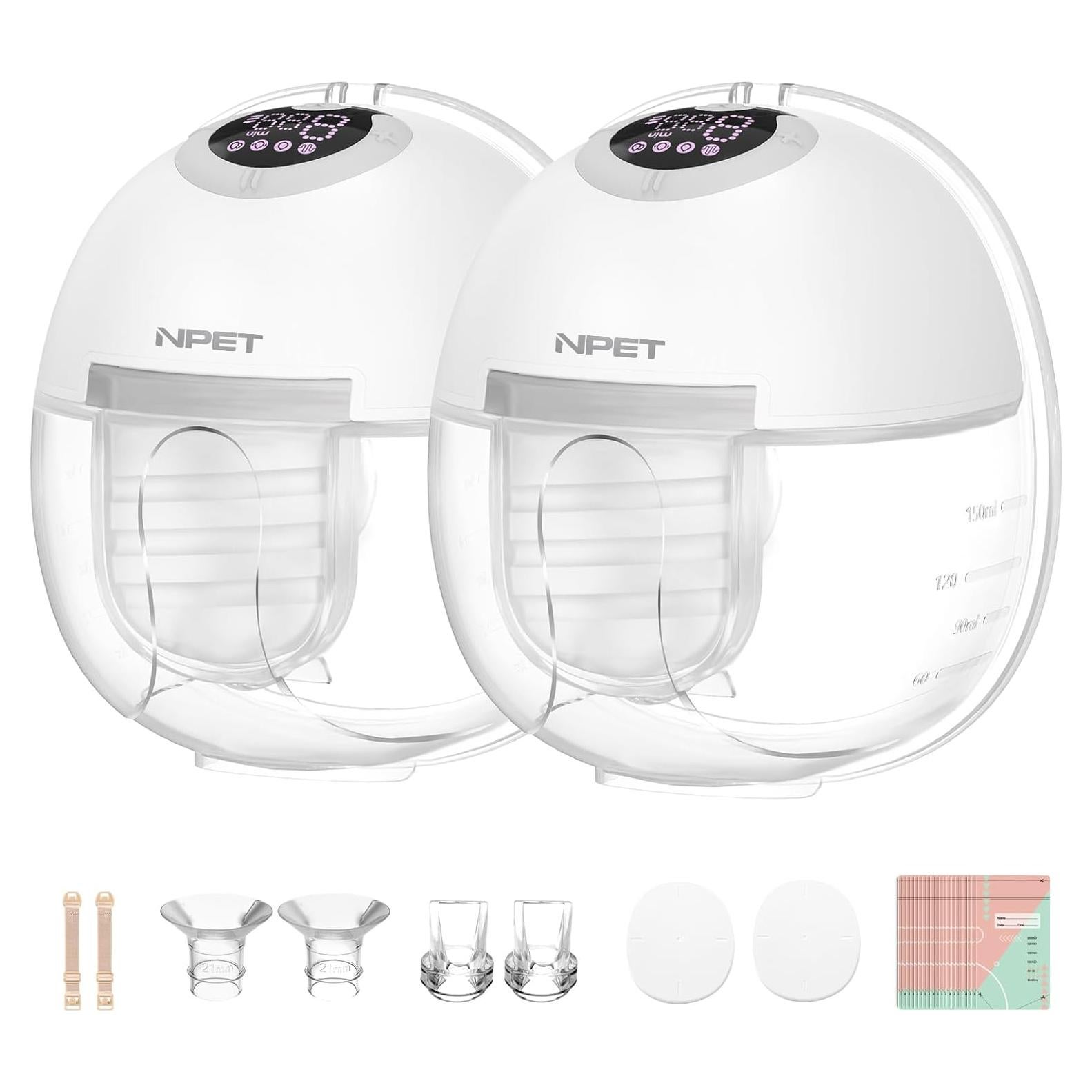 Extractor de Leche Eléctrico Portátil NPET S32 4 Modos 9 Niveles