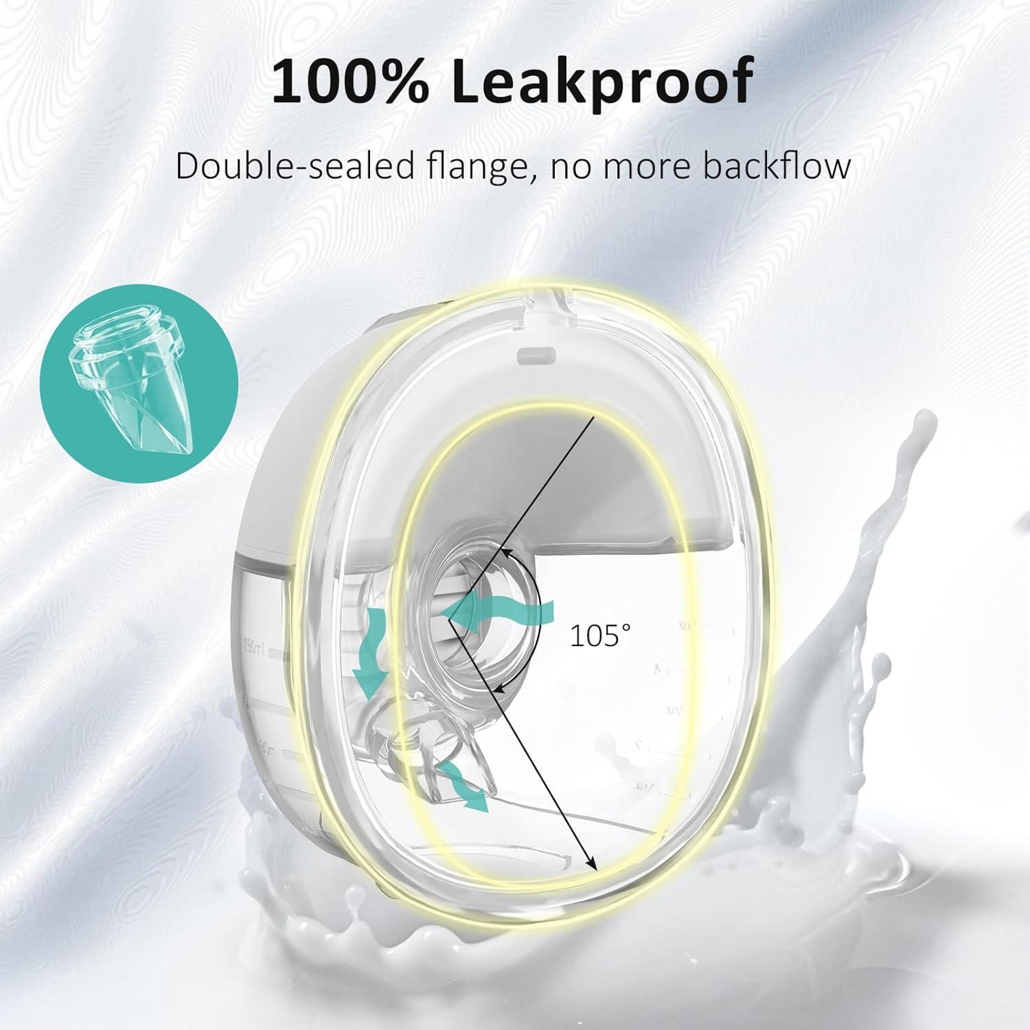 Extractor de Leche Eléctrico Portátil NPET S32 4 Modos 9 Niveles