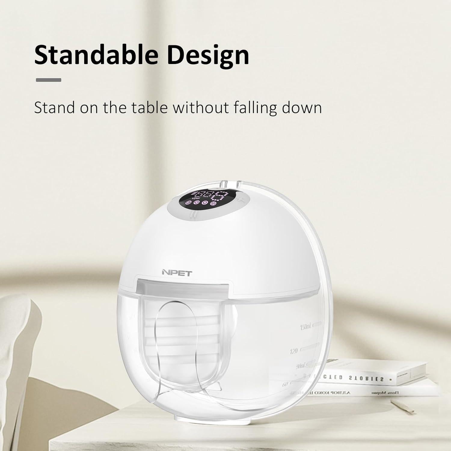 Extractor de Leche Eléctrico Portátil NPET S32 4 Modos 9 Niveles