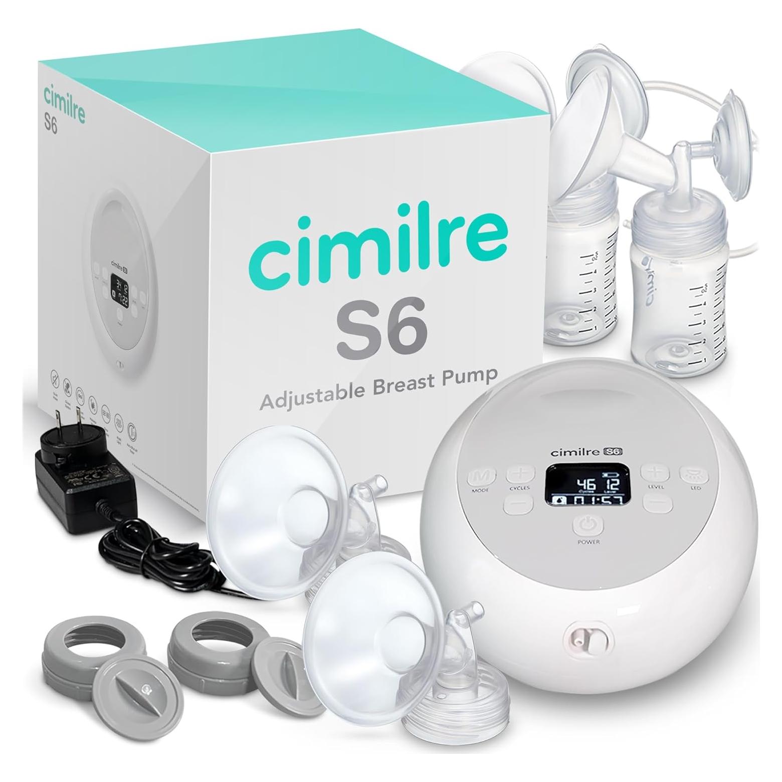 Bomba de Pecho Eléctrica Doble Cimilre S6 Ajustable con Múltiples Velocidades