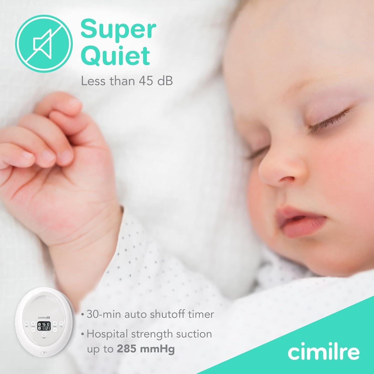 Bomba de Pecho Eléctrica Doble Cimilre S6 Ajustable con Múltiples Velocidades