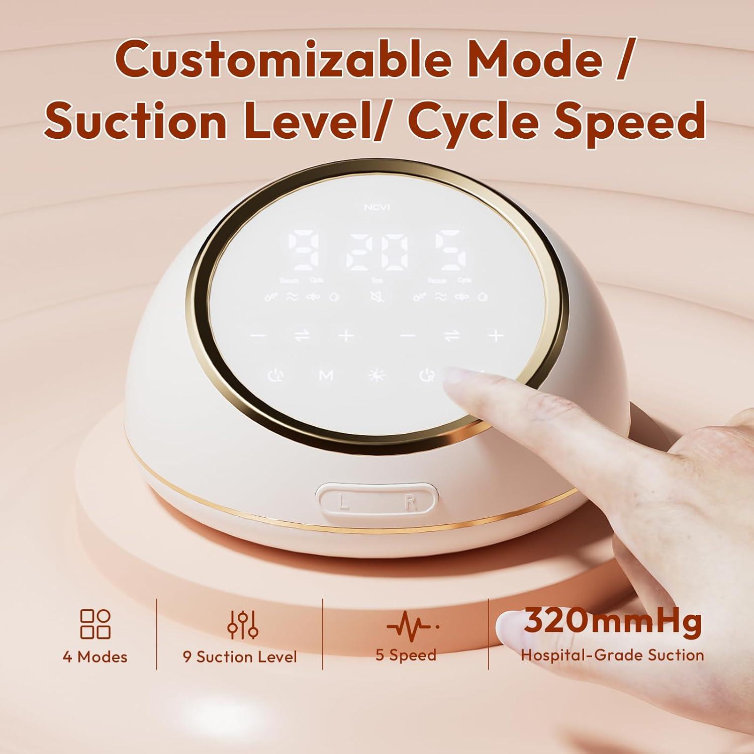 Bomba de Pecho Eléctrica NCVI F1 con Micro-Vibración y Succión Ajustable