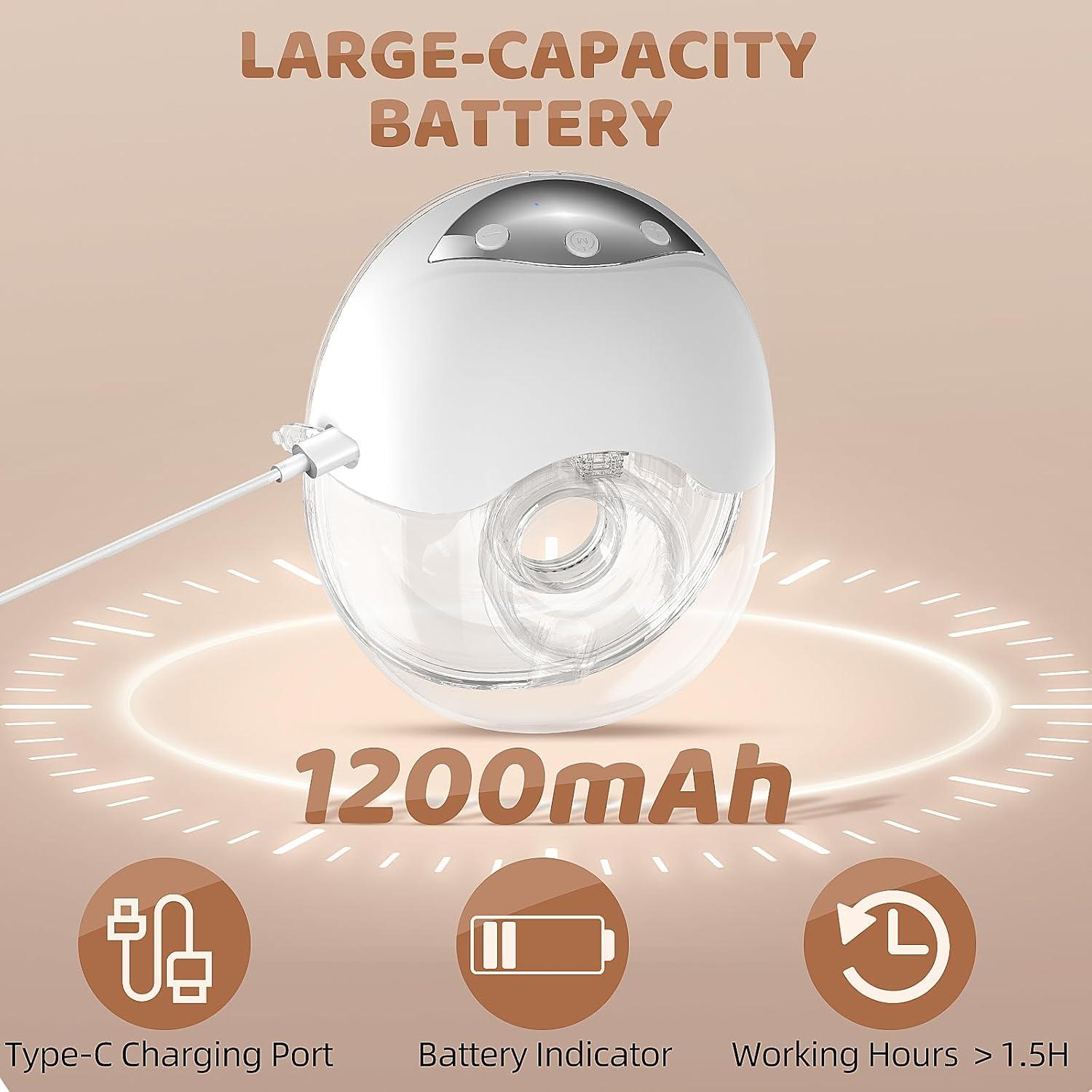 Extractor de Leche Eléctrico Hervimo MY-378, 4 Modos, 12 Niveles