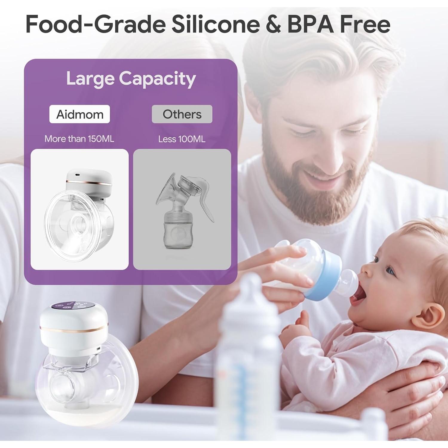 Extractor de Leche Eléctrico Portátil ARICHOMY 1PC 3 Modos 9 Niveles