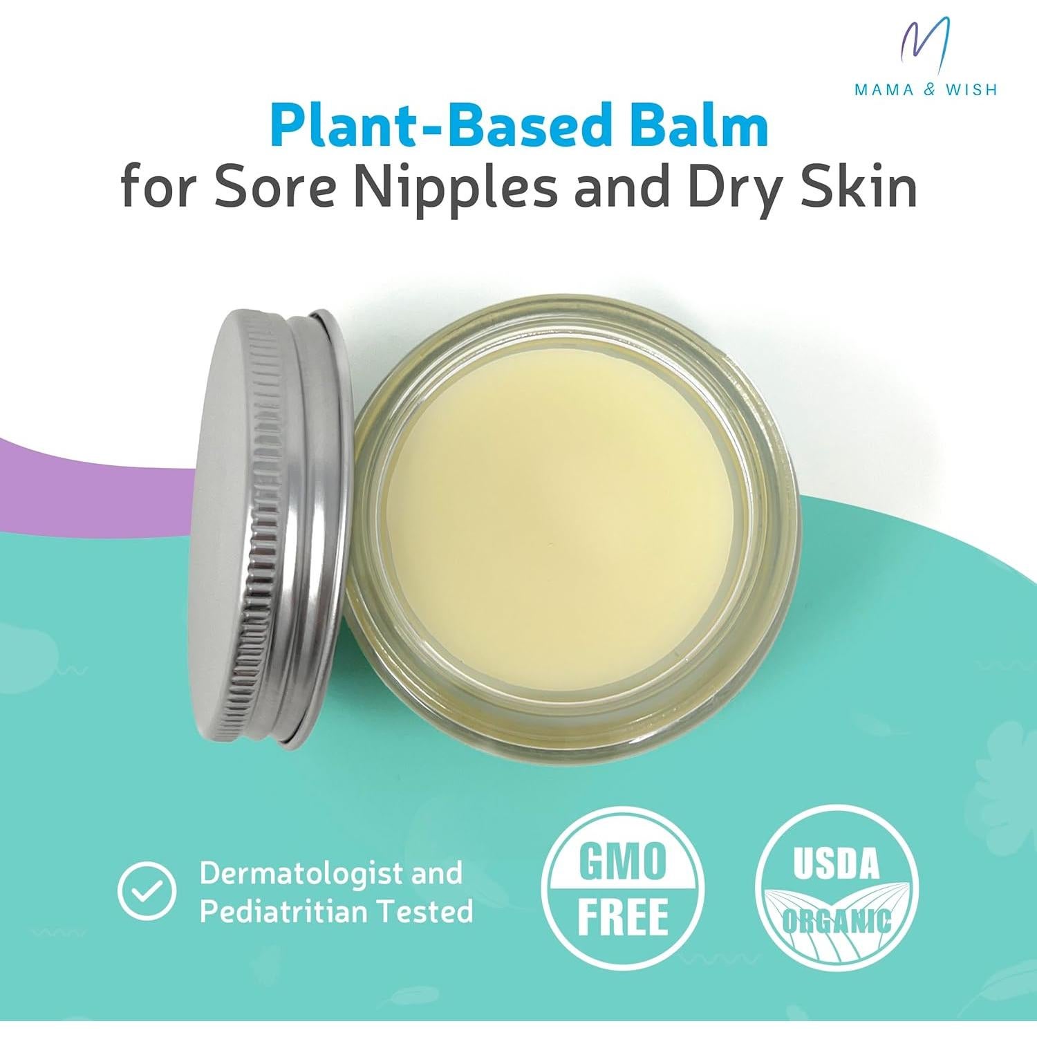 Crema de Pezón Orgánica Mama & Wish 56.7g - Alivio Lactancia