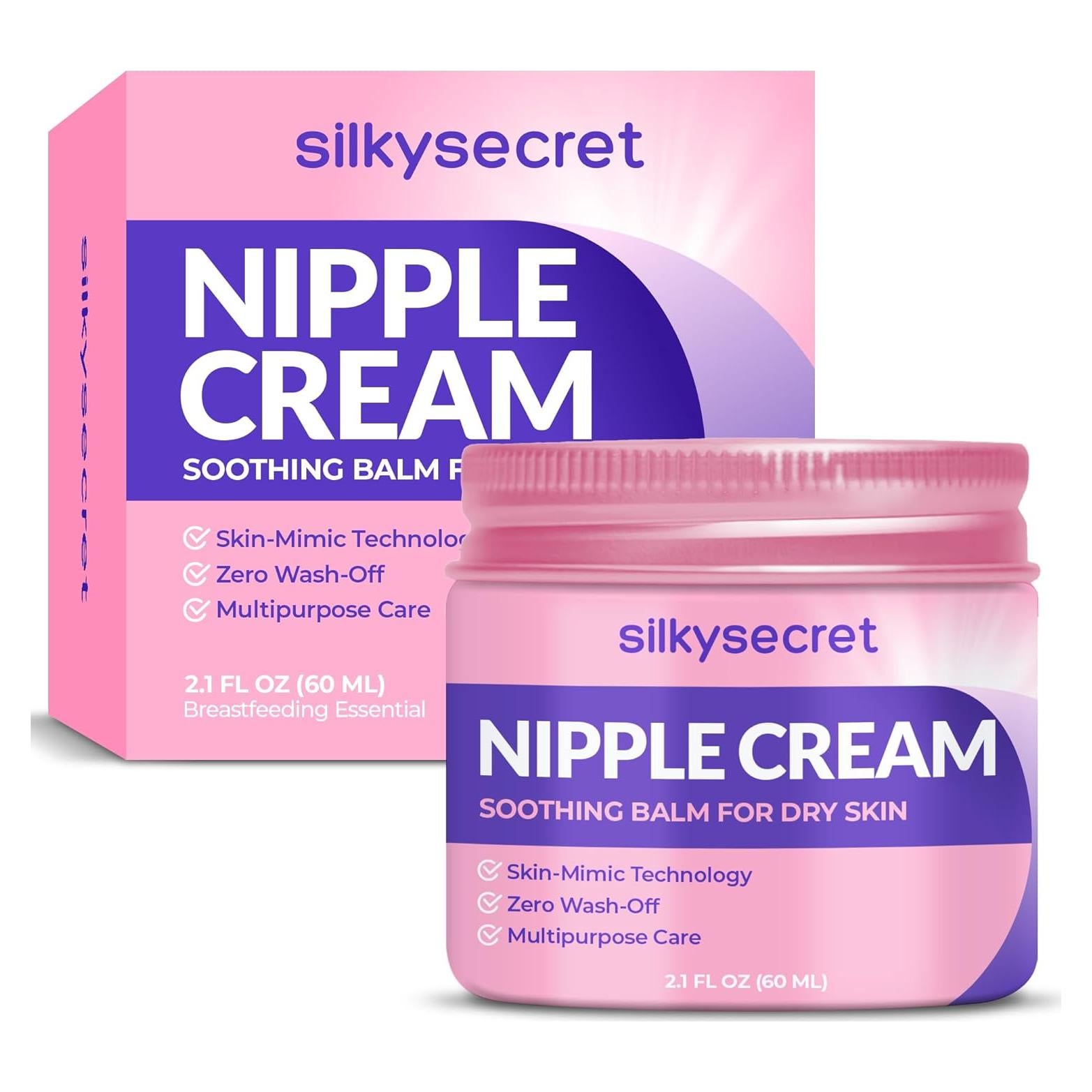 Crema para Pezones SilkySecret 60ml Orgánica y Sin Lanolina