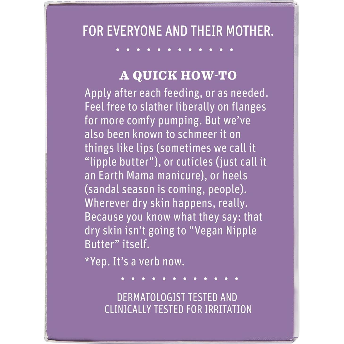 Mantequilla Vegana para Pezones Earth Mama 56.7g - Sin Lanolina