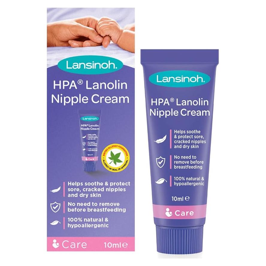 Crema de Pezón Lansinoh HPA Lanolina 10ml - Alivio Natural
