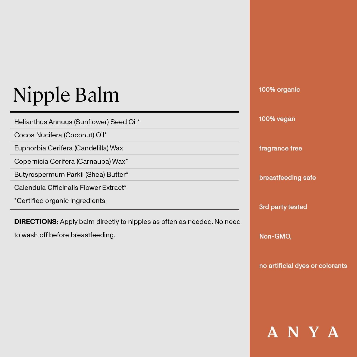 Bálsamo para Pezones Orgánico ANYA 90g - Alivio Lactancia