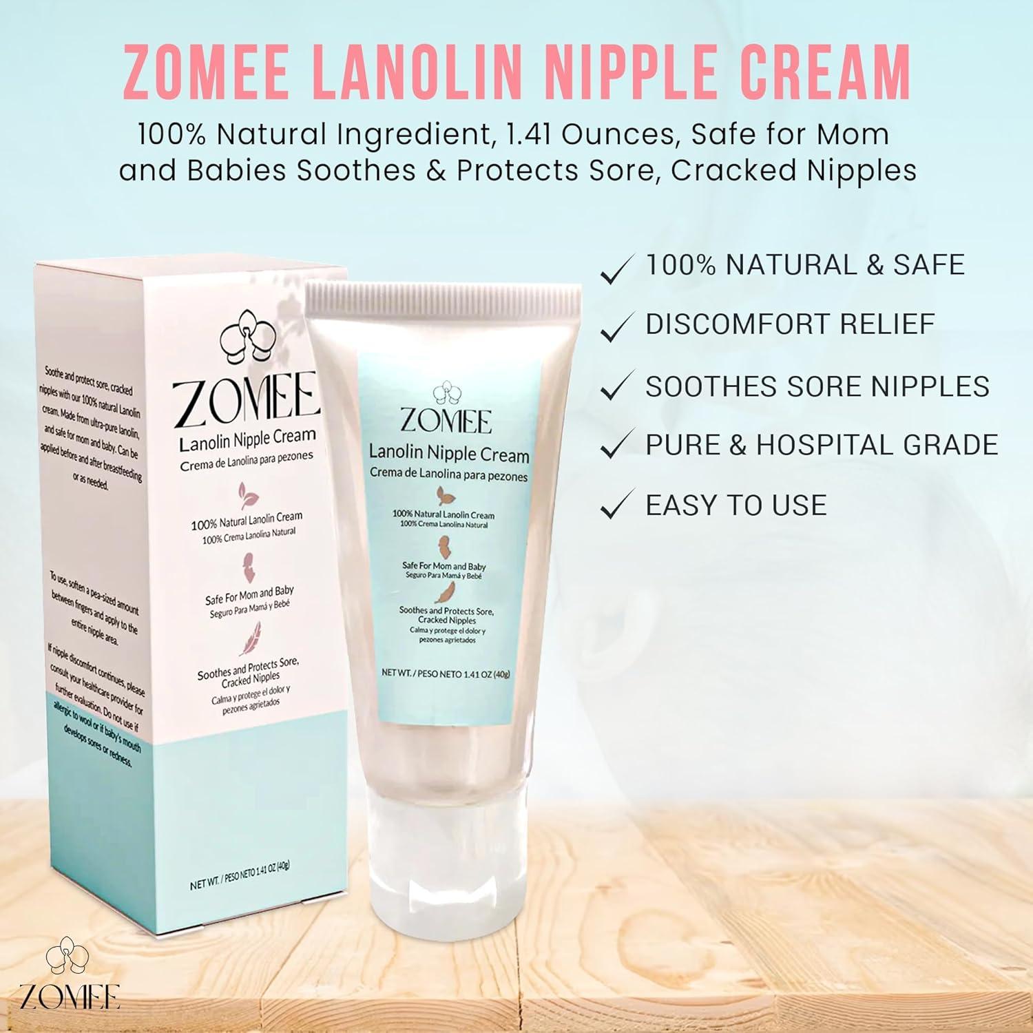 Crema de Lanolina Zomee para Pezones 40g - Alivio Lactancia