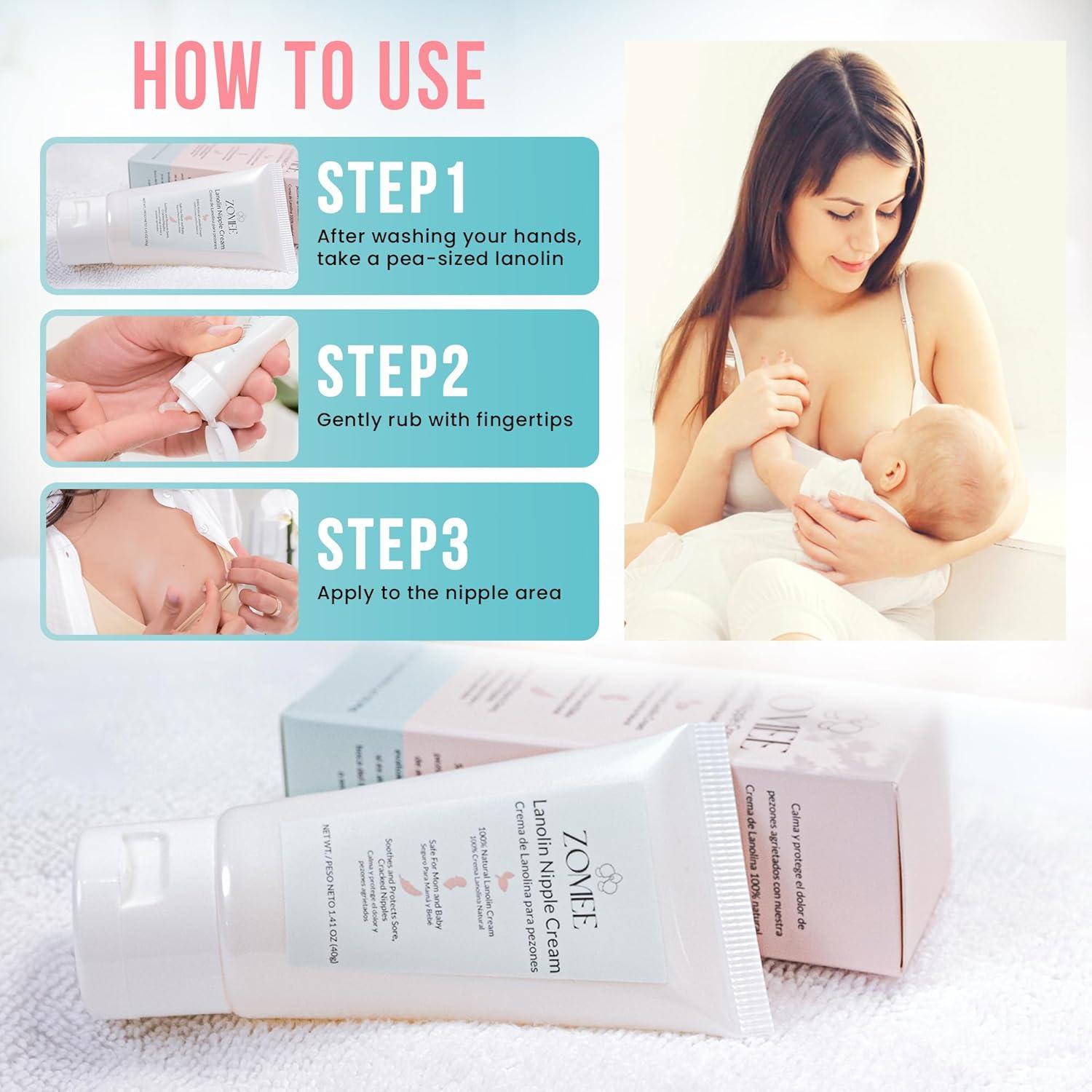 Crema de Lanolina Zomee para Pezones 40g - Alivio Lactancia