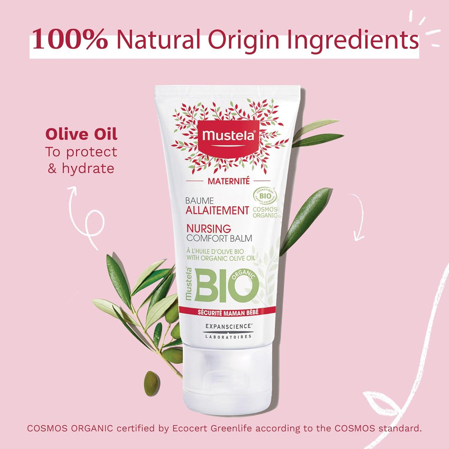 Bálsamo Comfort para Lactancia Mustela 30 ml Orgánico Vegano