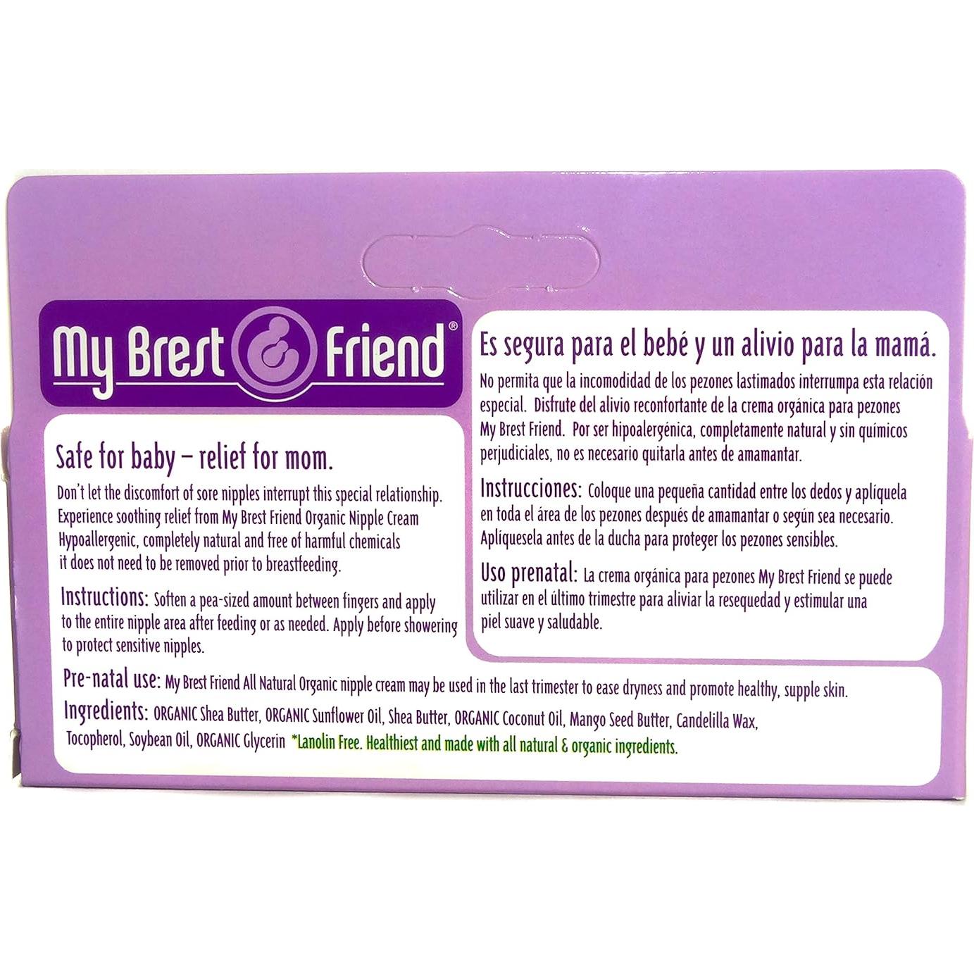 Crema de Pezón Natural Mi Amigo Brest 56.7 g Hipoalergénica