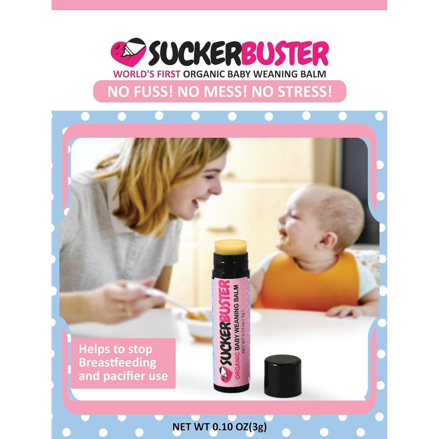 Bálsamo para Destetar Bebés Suckerbuster - 283.5g Orgánico