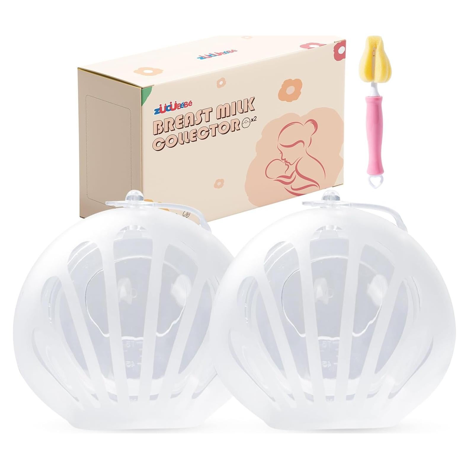 Recolectores de Leche Materna Silicona ZUCUBE 75ml 2 Pcs