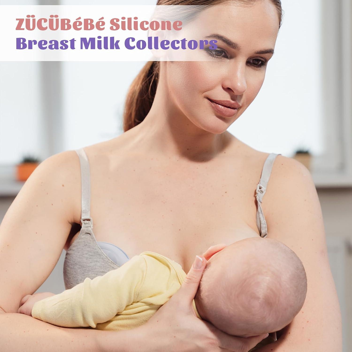 Recolectores de Leche Materna Silicona ZUCUBE 75ml 2 Pcs