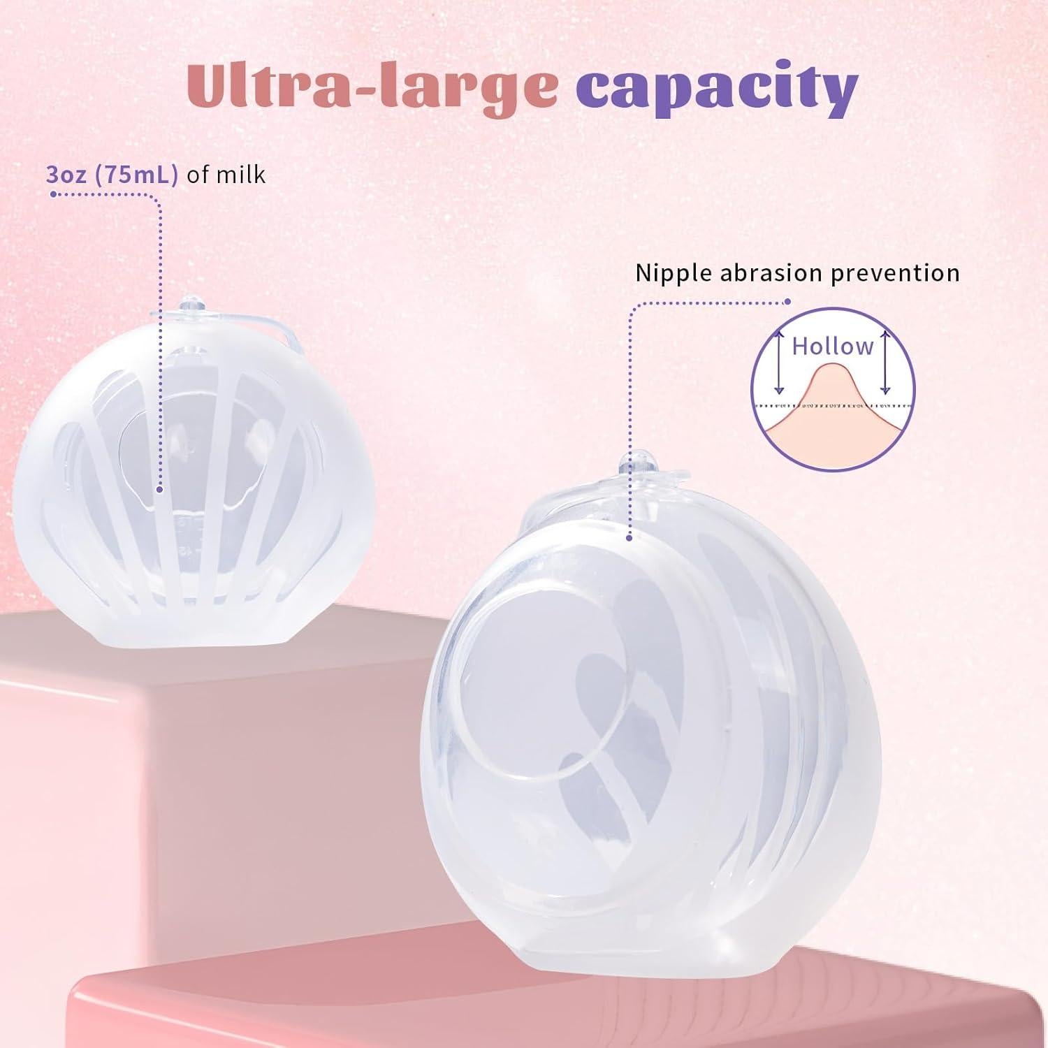 Recolectores de Leche Materna Silicona ZUCUBE 75ml 2 Pcs