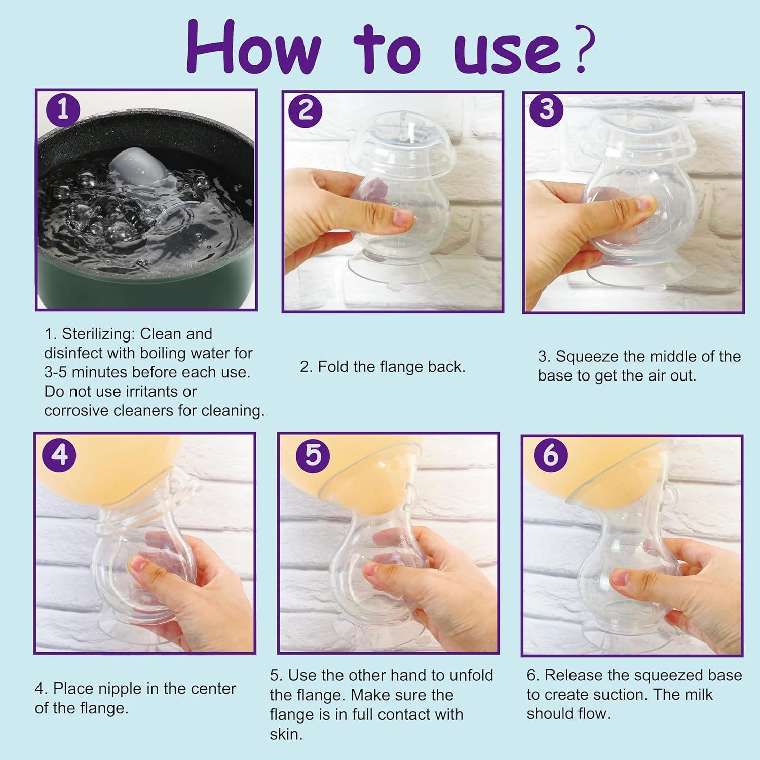 Bomba Manual de Pecho Amplim 148 ml Silicona Alimenticia Azul