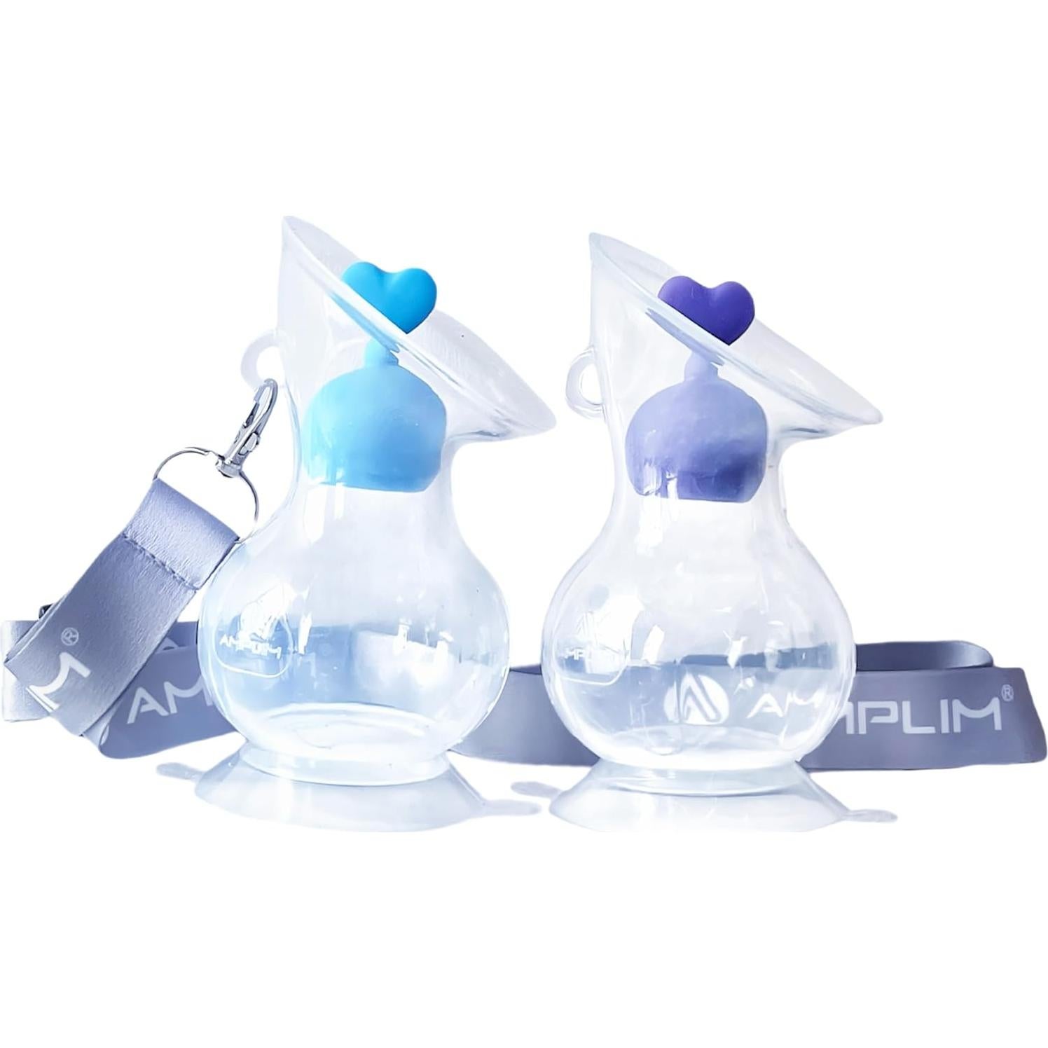 Bomba Manual de Pecho Amplim 148 ml Silicona Alimenticia Azul