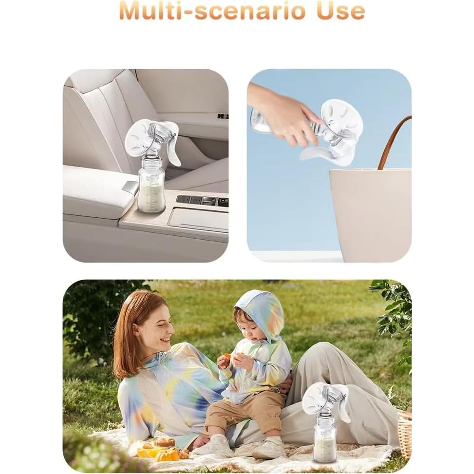 Extractor de Leche Manual Hyper 150ml con Protector de Pezón