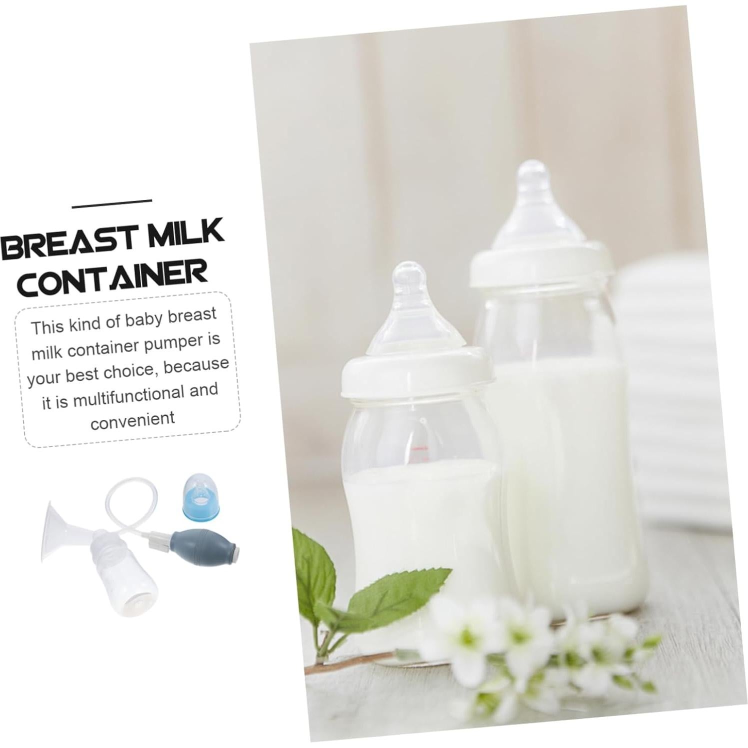 Bomba de Pecho Manual Totority - Contenedor de Leche Ergonómico