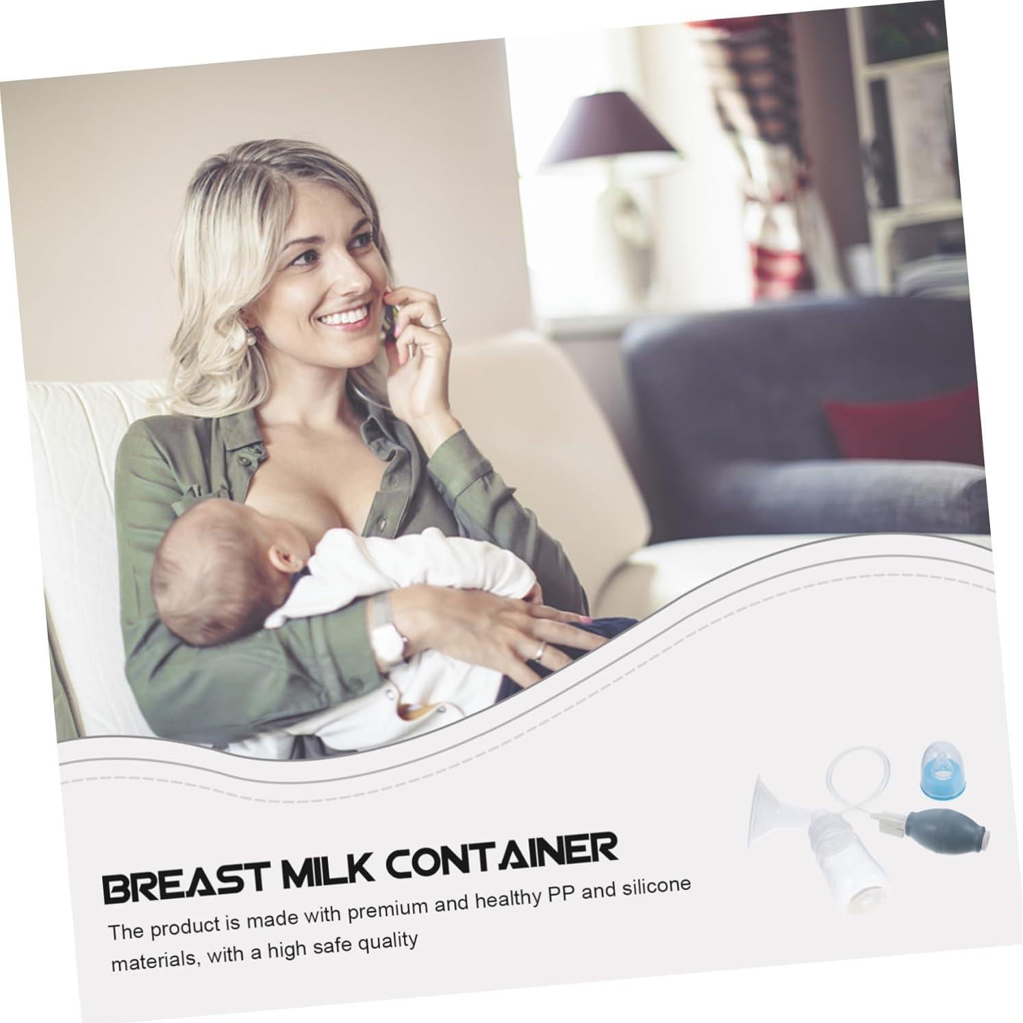 Bomba de Pecho Manual Totority - Contenedor de Leche Ergonómico