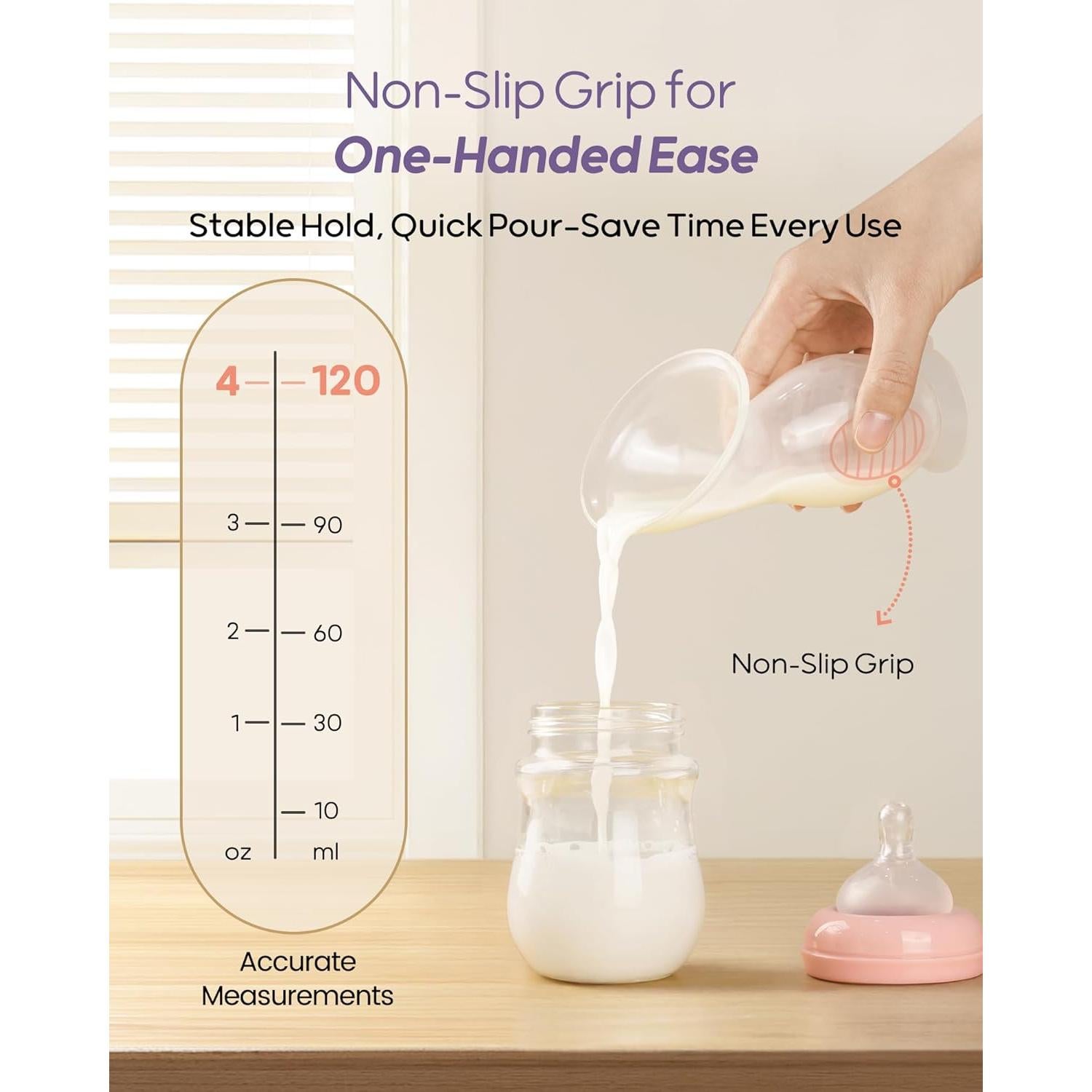 Bomba Manual de Silicona Nuliie 120ml Antifugas para Lactancia