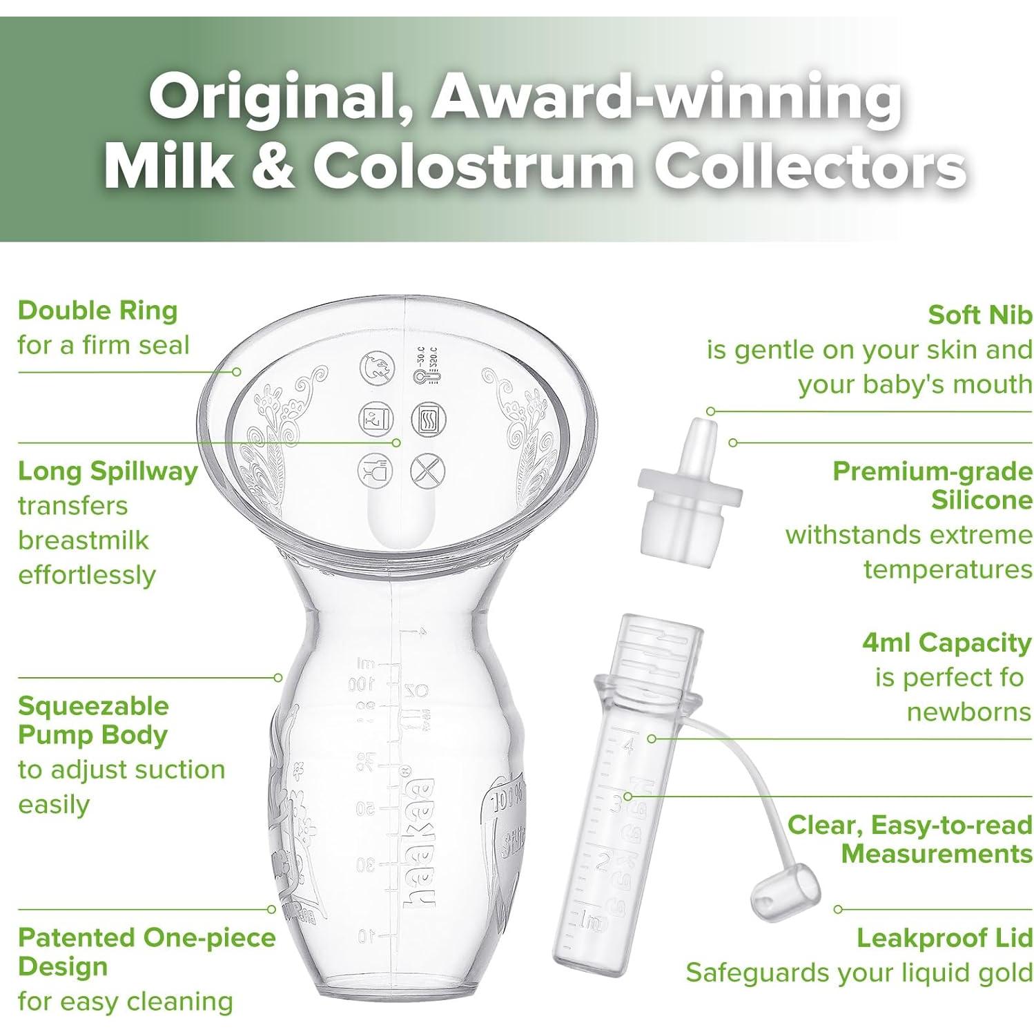 Bomba Manual Haakaa Gen.1 100ml + 6 Coleccionadores Calostro