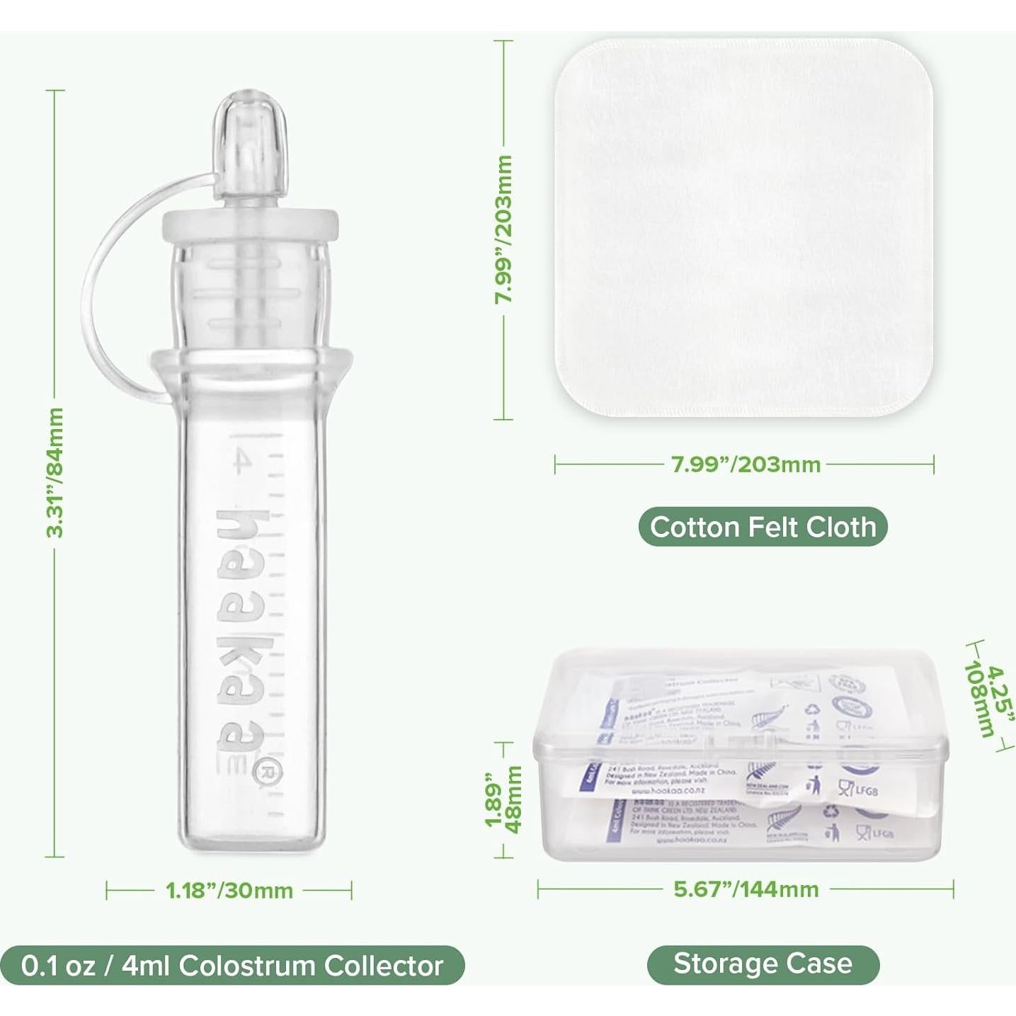 Bomba Manual Haakaa Gen.1 100ml + 6 Coleccionadores Calostro