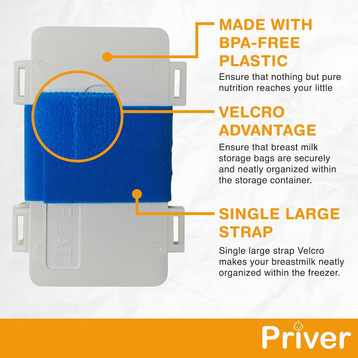 Organizador de Almacenamiento de Leche Materna Priver - 2 Unidades