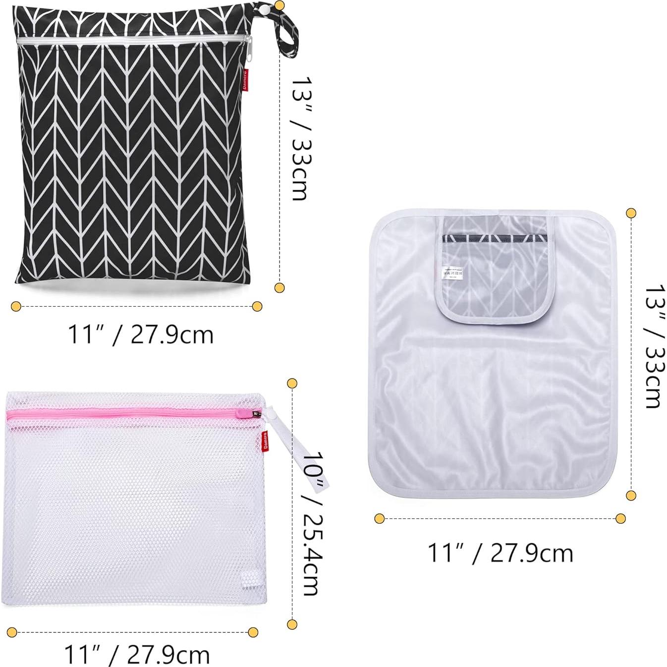 Bolsa de Piezas Extractor de Leche Damero con Alfombrilla Negra