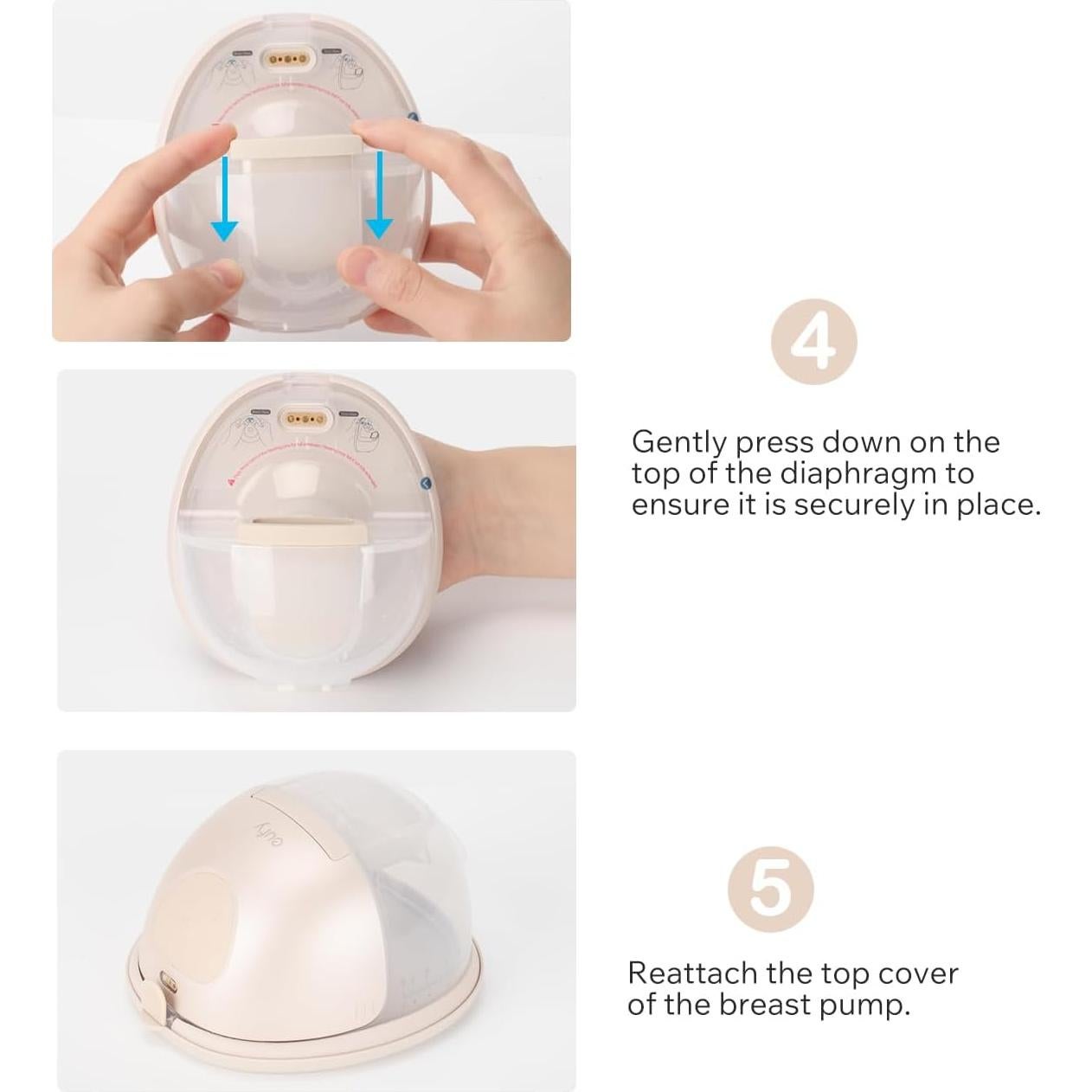 4 Piezas Diafragma Silicona eufy E10/S1/S1 Pro Extractor Leche