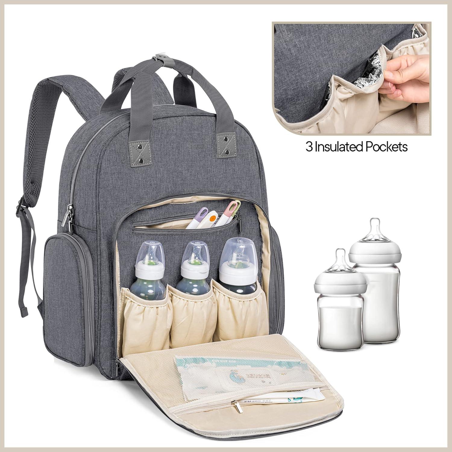 Bolsa de Extractor de Leche Teamoy Gris - Mochila Profesional 35L