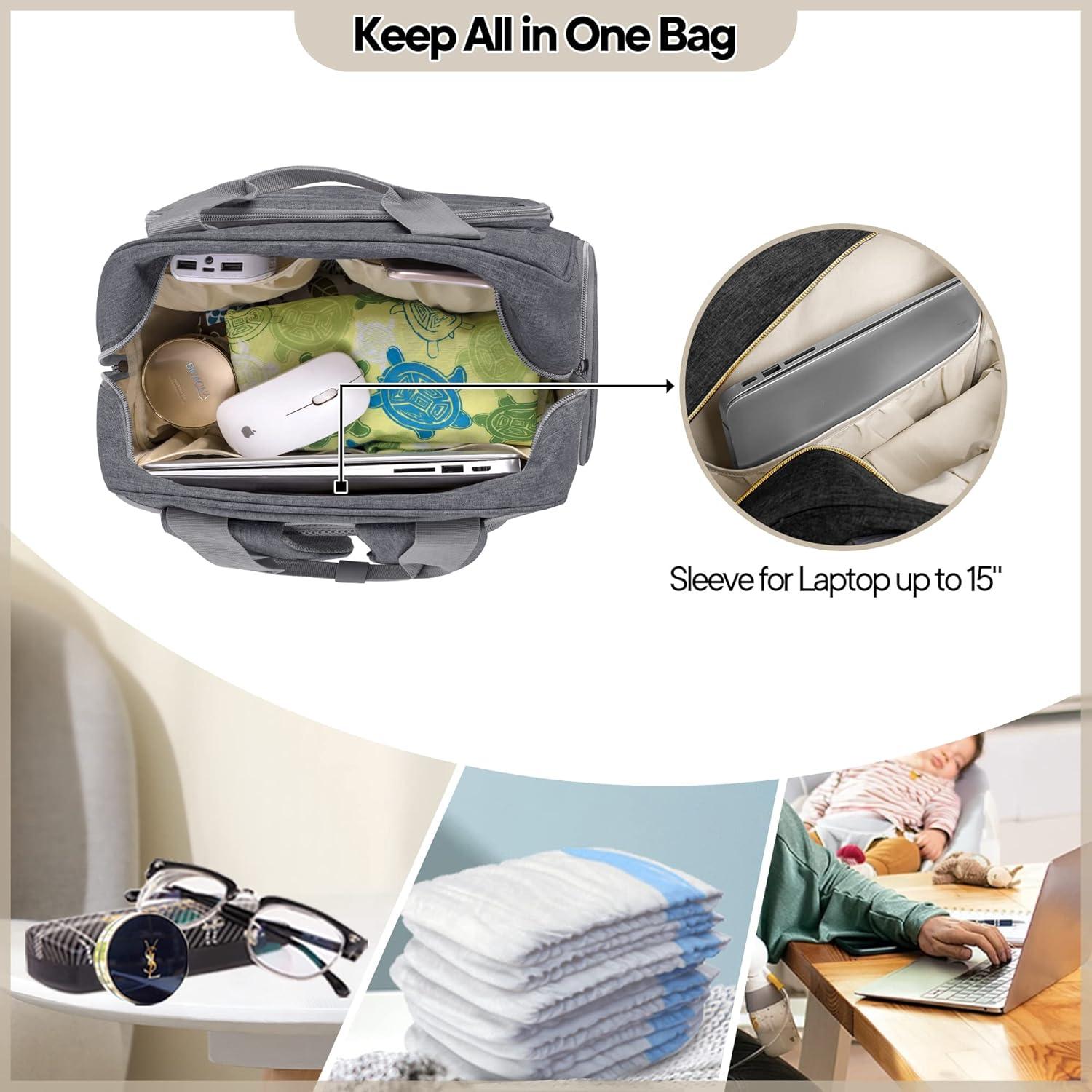 Bolsa de Extractor de Leche Teamoy Gris - Mochila Profesional 35L