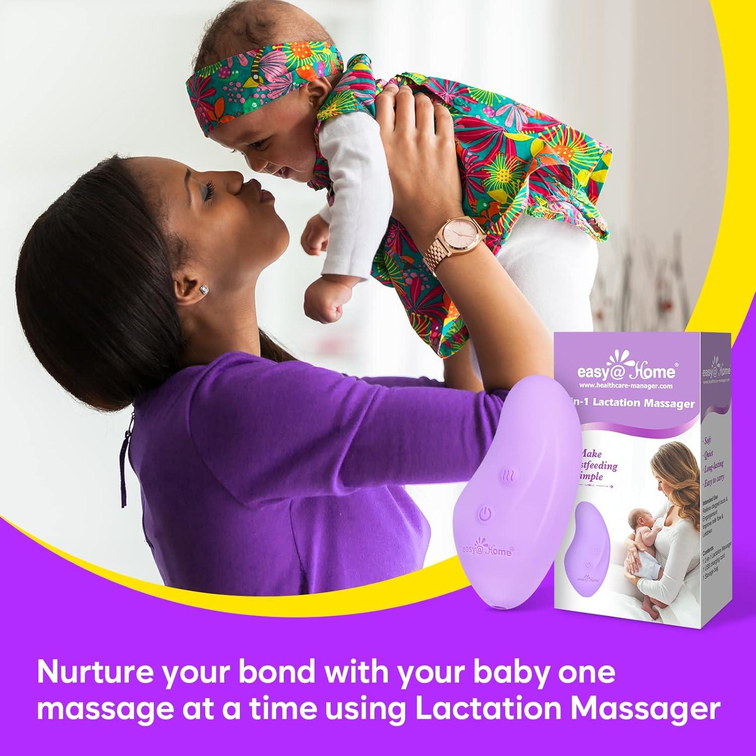Masajeador de Lactancia Easy@Home EHL038 2 en 1 con Calor