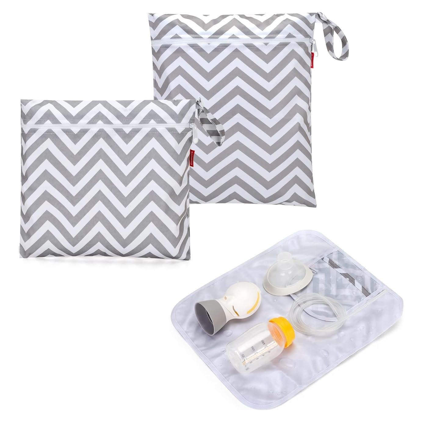 Bolsa de Piezas de Extractor de Leche Damero - 2 Unidades con Alfombrilla